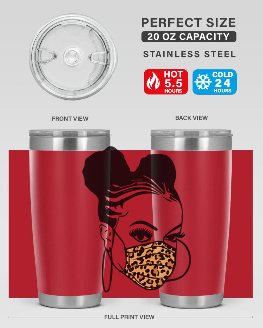 Black Nurse 20oz and 30oz Tumblers featuring double wall vacuum stainless steel design, perfect for keeping drinks hot or cold.