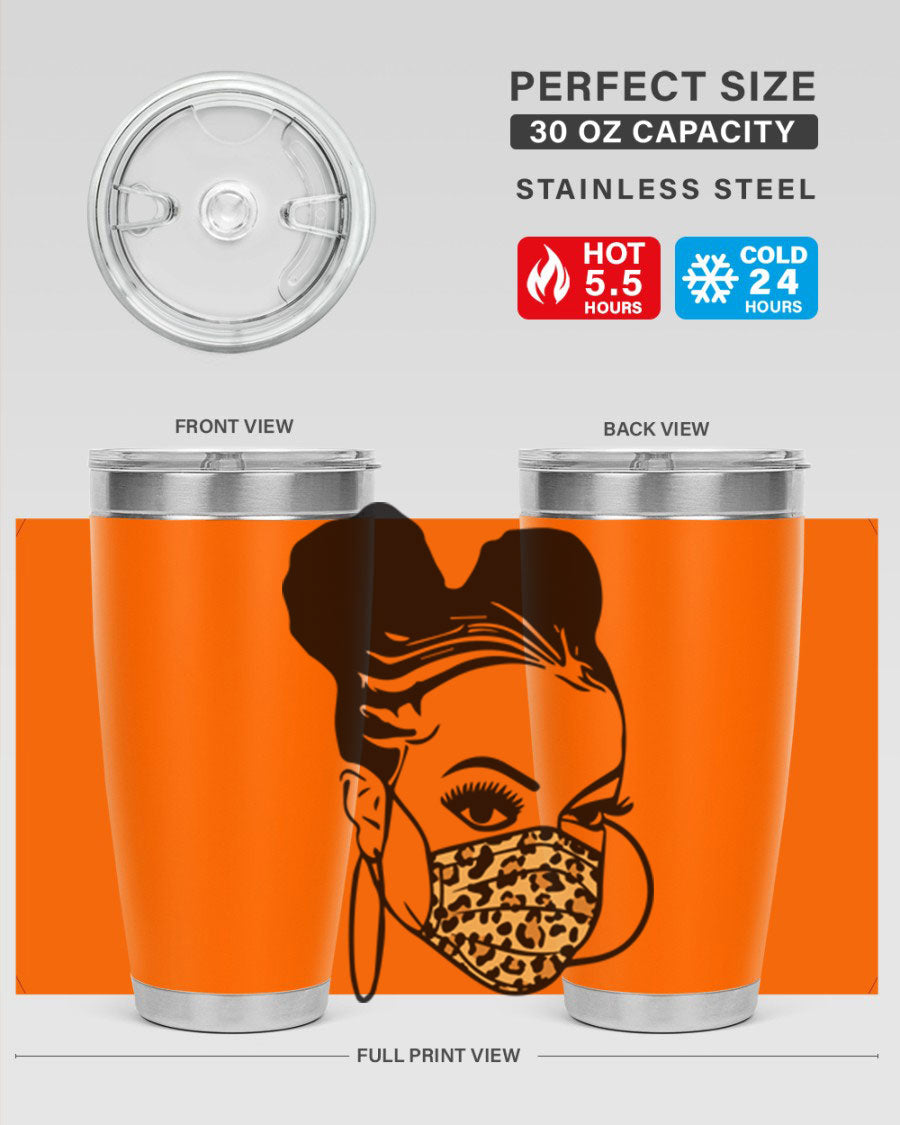 Black Nurse 20oz and 30oz Tumblers featuring double wall vacuum stainless steel design, perfect for keeping drinks hot or cold.