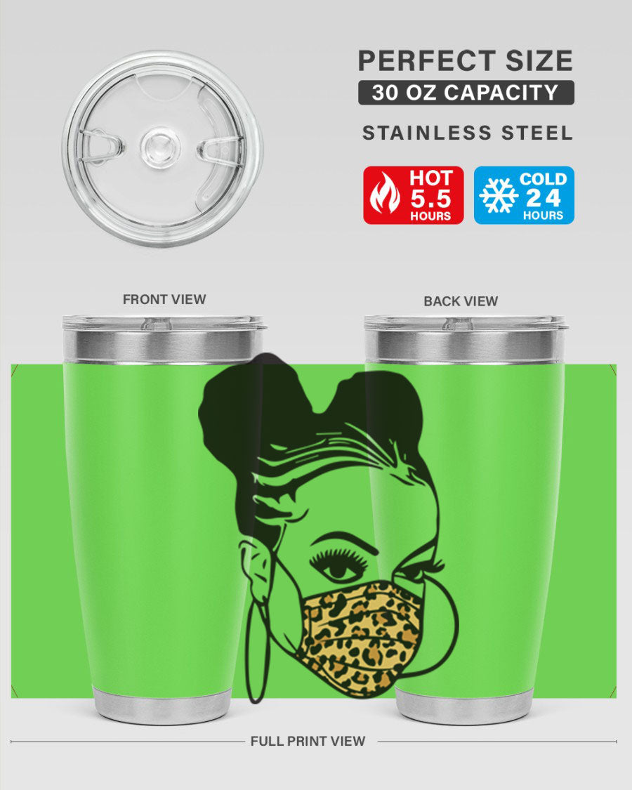 Black Nurse 20oz and 30oz Tumblers featuring double wall vacuum stainless steel design, perfect for keeping drinks hot or cold.