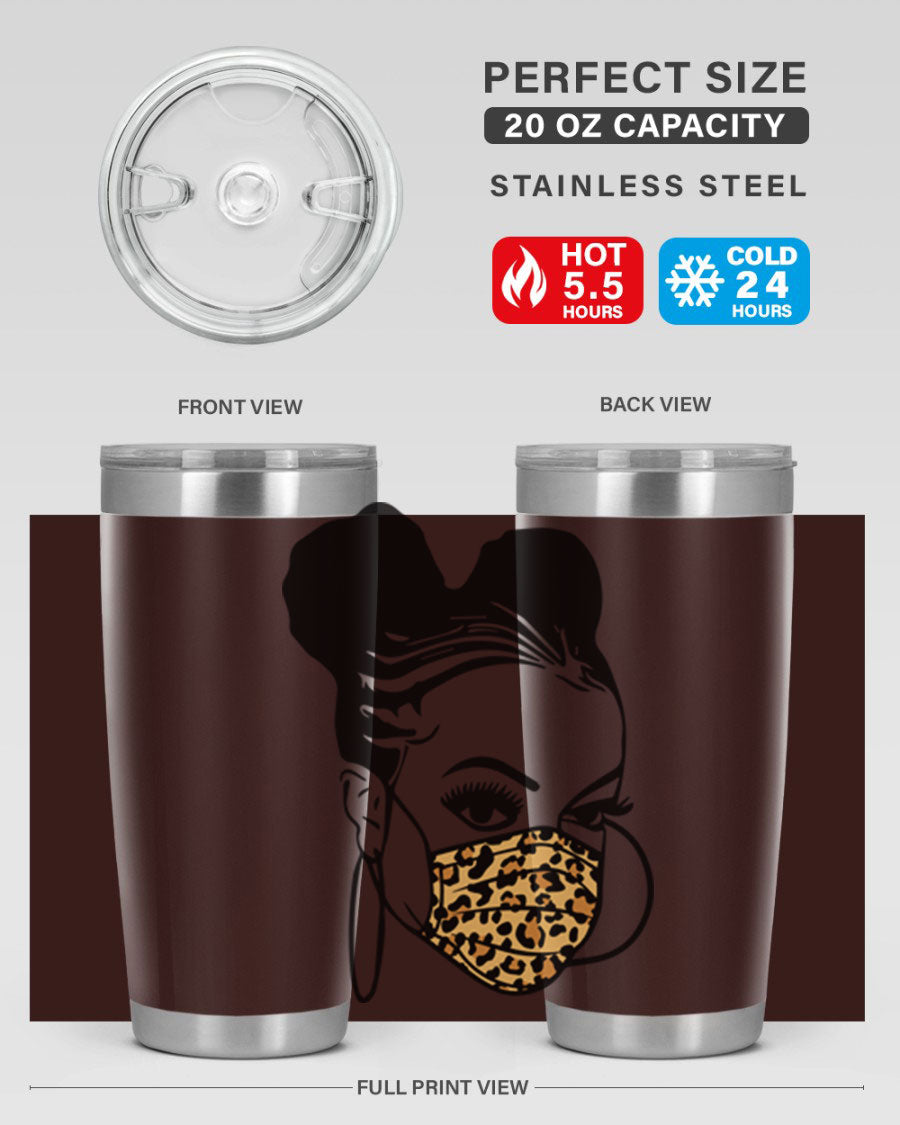 Black Nurse 20oz and 30oz Tumblers featuring double wall vacuum stainless steel design, perfect for keeping drinks hot or cold.