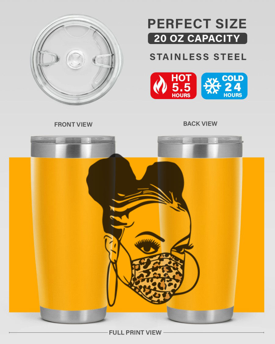 Black Nurse 20oz and 30oz Tumblers featuring double wall vacuum stainless steel design, perfect for keeping drinks hot or cold.