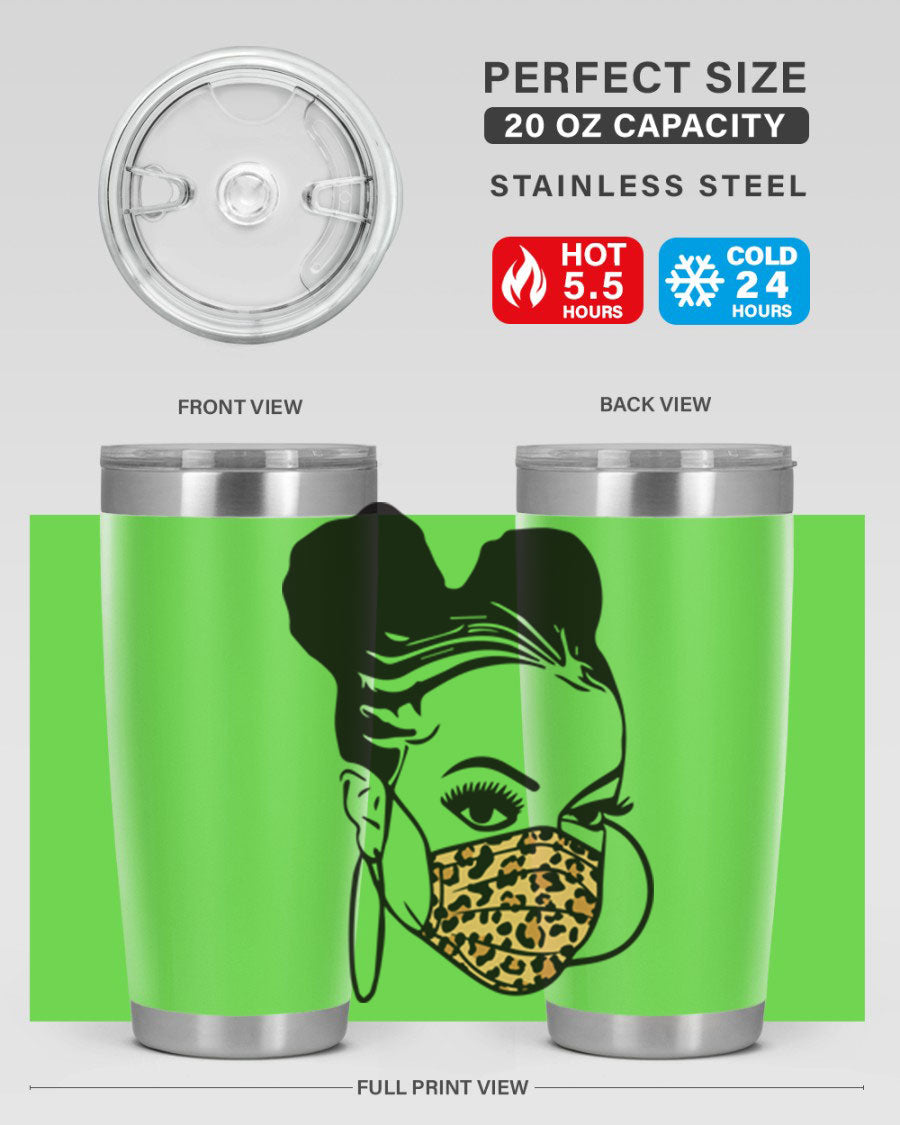 Black Nurse 20oz and 30oz Tumblers featuring double wall vacuum stainless steel design, perfect for keeping drinks hot or cold.