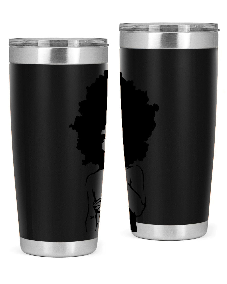 Black Women - Queen 28# Tumbler, double wall vacuum stainless steel with a stylish design celebrating black women.