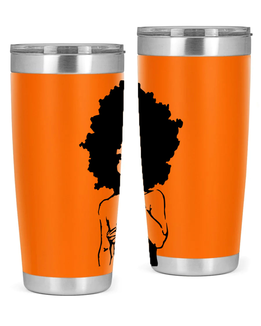 Black Women - Queen 28# Tumbler, double wall vacuum stainless steel with a stylish design celebrating black women.