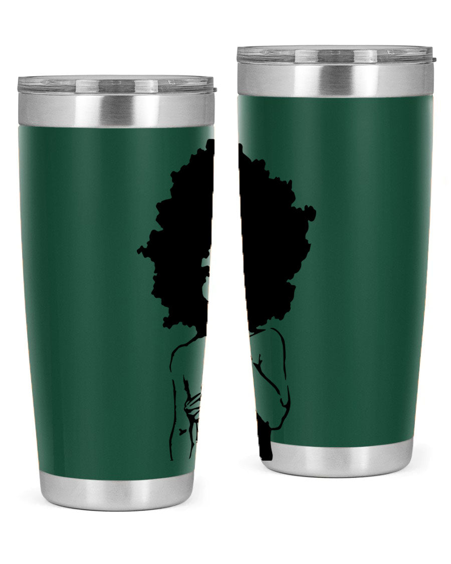 Black Women - Queen 28# Tumbler, double wall vacuum stainless steel with a stylish design celebrating black women.