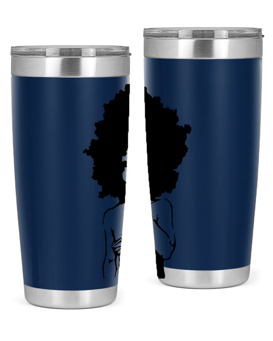 Black Women - Queen 28# Tumbler, double wall vacuum stainless steel with a stylish design celebrating black women.