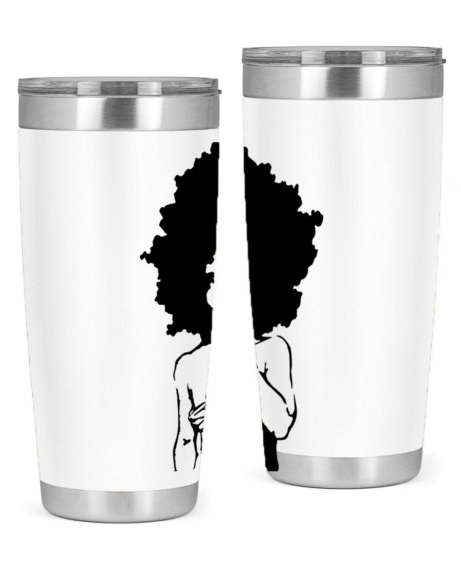 Black Women - Queen 28# Tumbler, double wall vacuum stainless steel with a stylish design celebrating black women.