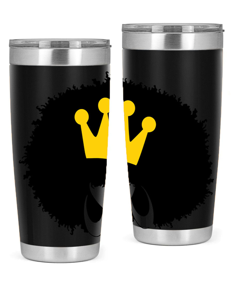 Black Women - Queen 31# Tumbler, double wall vacuum stainless steel with vibrant design celebrating black women.