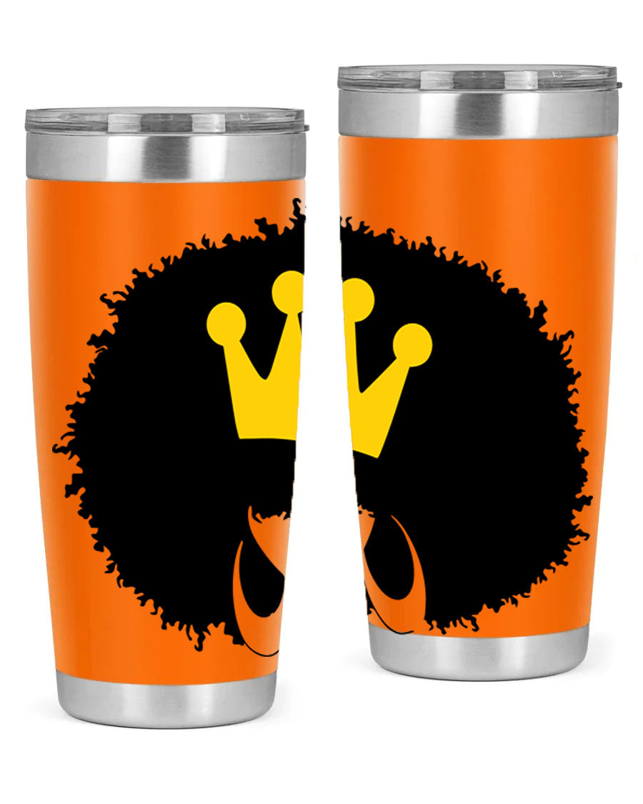 Black Women - Queen 31# Tumbler, double wall vacuum stainless steel with vibrant design celebrating black women.