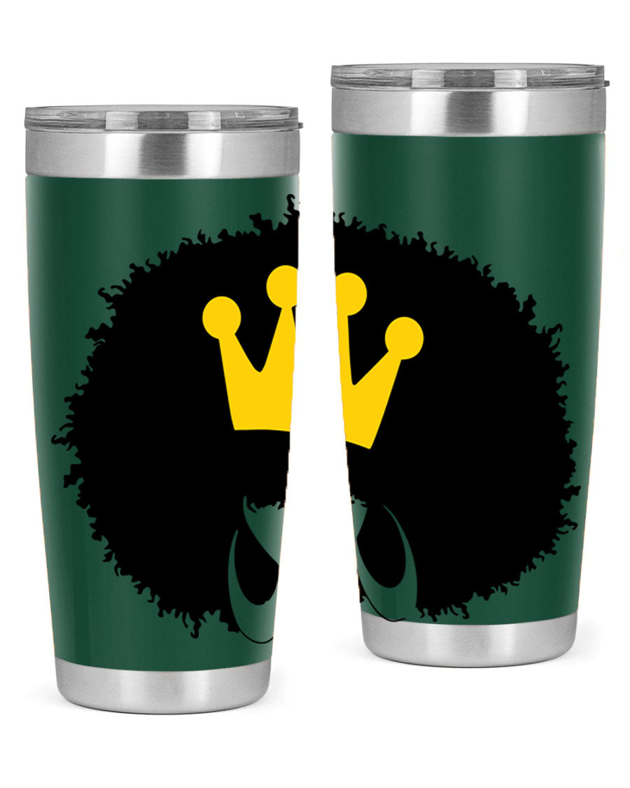 Black Women - Queen 31# Tumbler, double wall vacuum stainless steel with vibrant design celebrating black women.