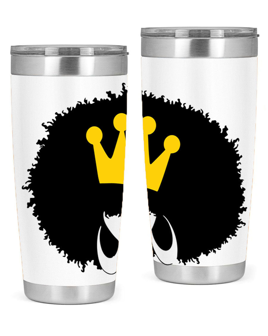 Black Women - Queen 31# Tumbler, double wall vacuum stainless steel with vibrant design celebrating black women.