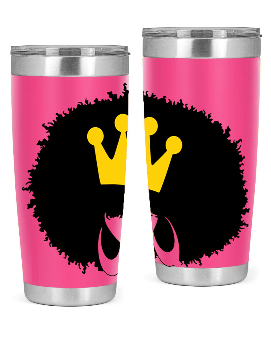 Black Women - Queen 31# Tumbler, double wall vacuum stainless steel with vibrant design celebrating black women.