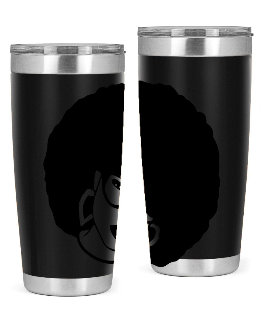 Black Women - Queen 48# Tumbler showcasing a stylish design with double wall vacuum stainless steel construction.