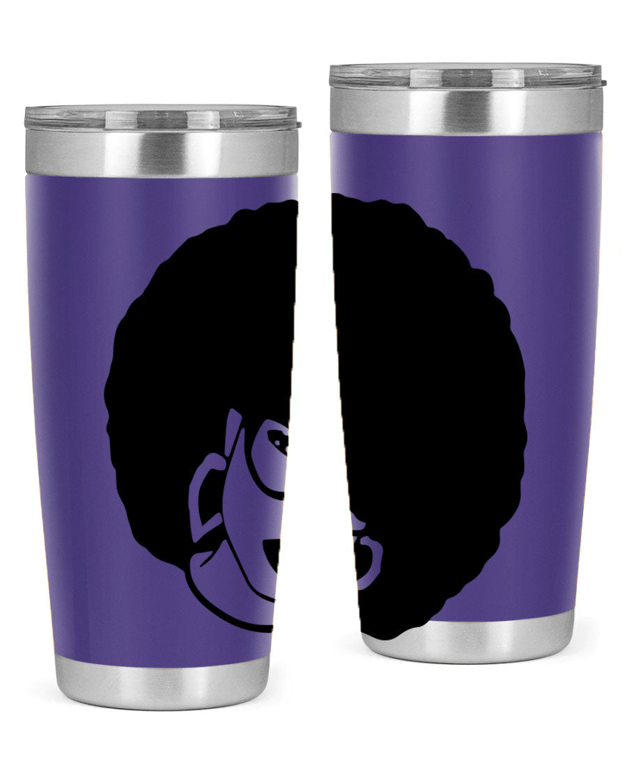 Black Women - Queen 48# Tumbler showcasing a stylish design with double wall vacuum stainless steel construction.