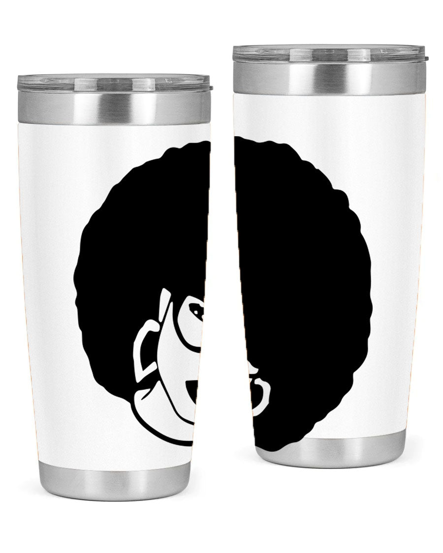 Black Women - Queen 48# Tumbler showcasing a stylish design with double wall vacuum stainless steel construction.