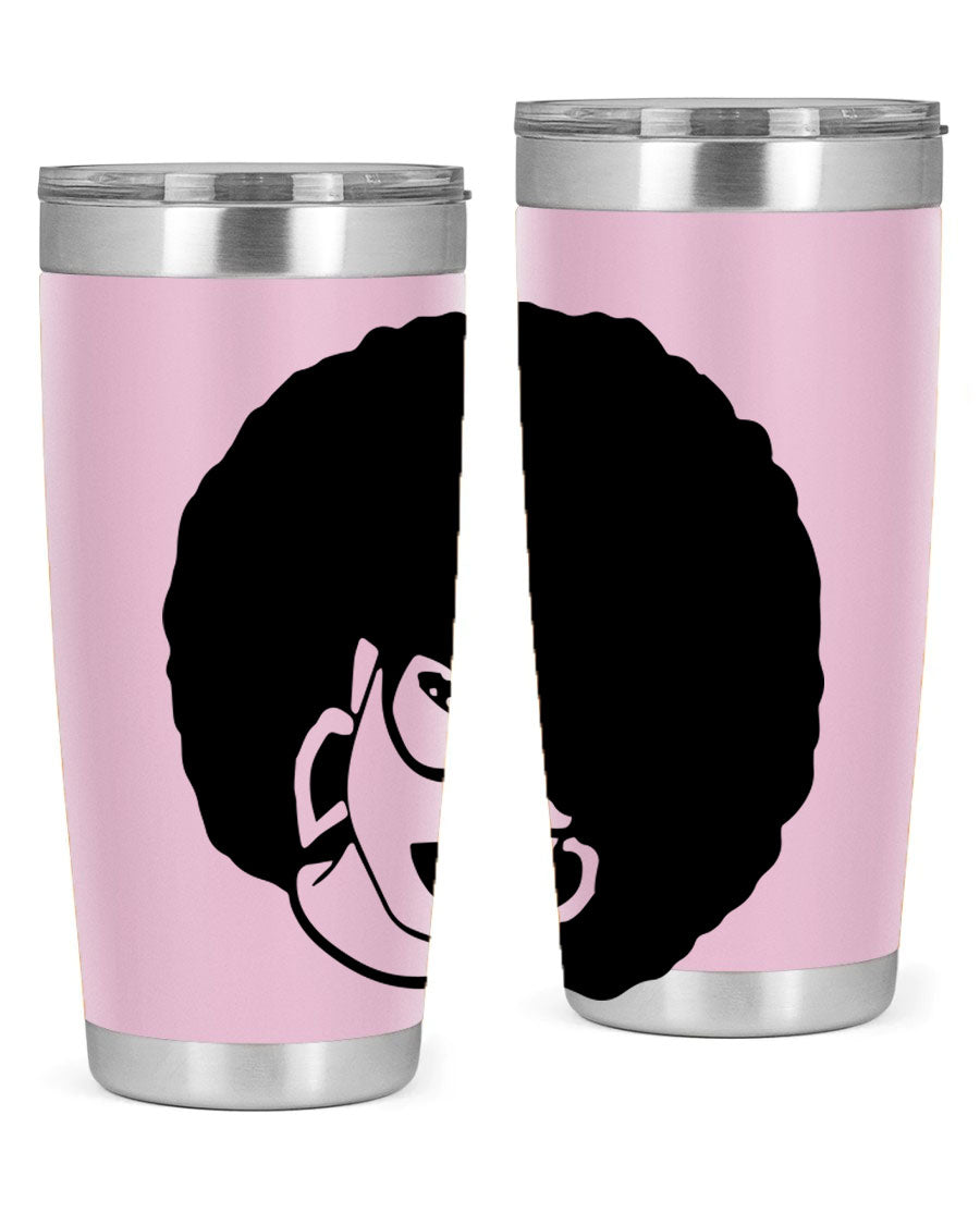 Black Women - Queen 48# Tumbler showcasing a stylish design with double wall vacuum stainless steel construction.