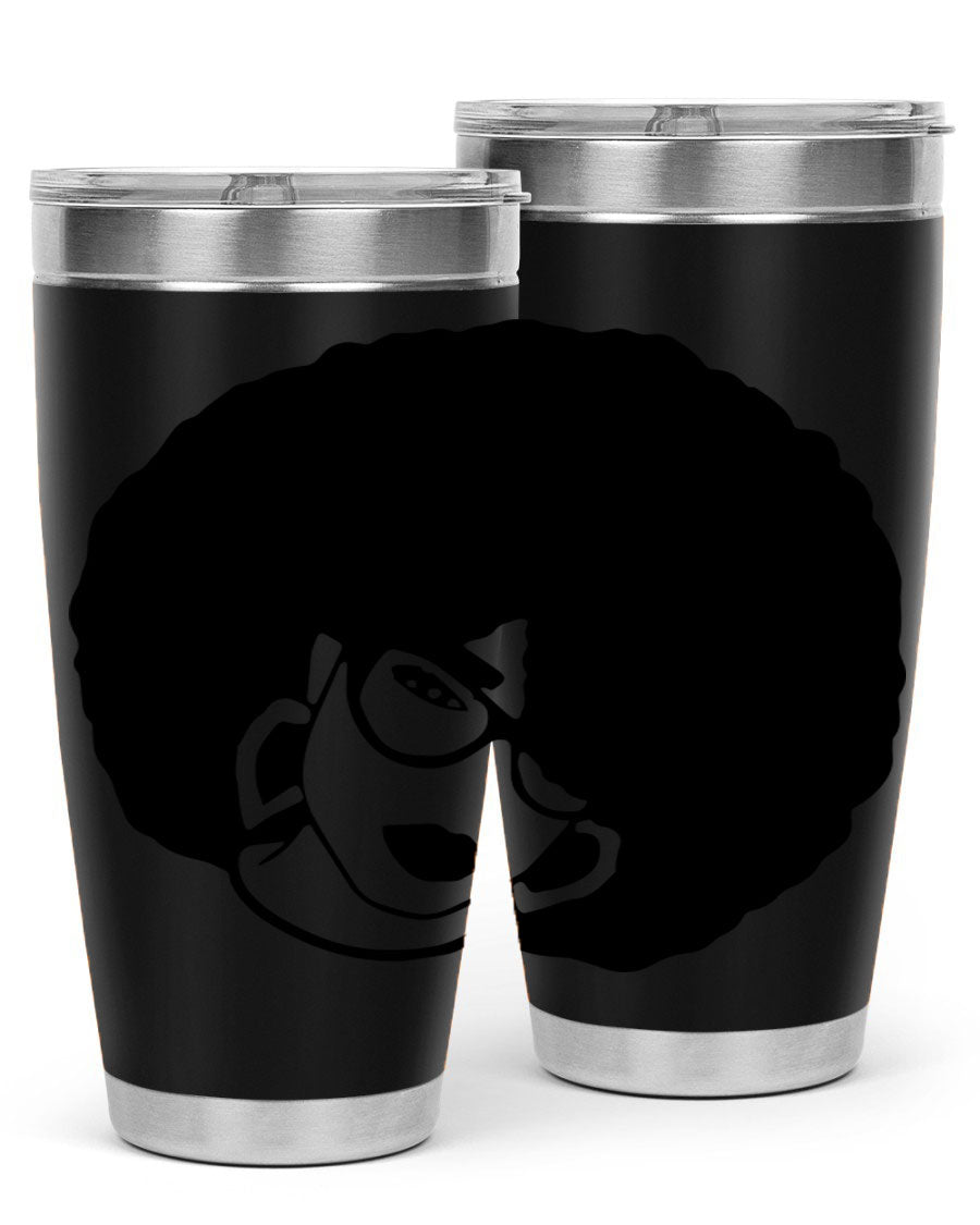 Black Women - Queen 48# Tumbler showcasing a stylish design with double wall vacuum stainless steel construction.