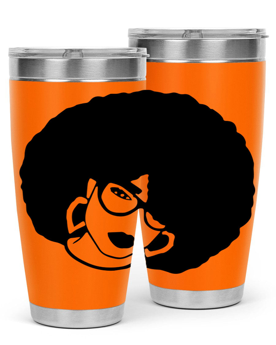 Black Women - Queen 48# Tumbler showcasing a stylish design with double wall vacuum stainless steel construction.