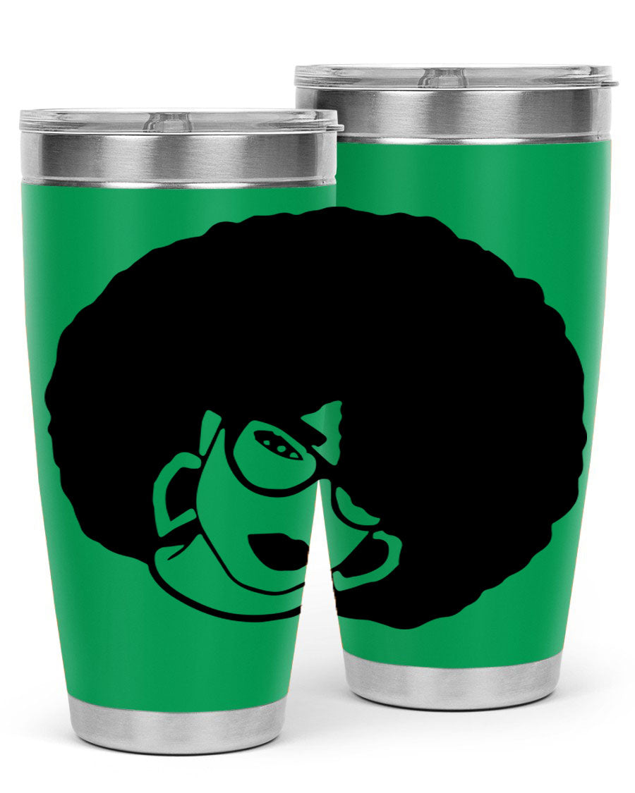 Black Women - Queen 48# Tumbler showcasing a stylish design with double wall vacuum stainless steel construction.