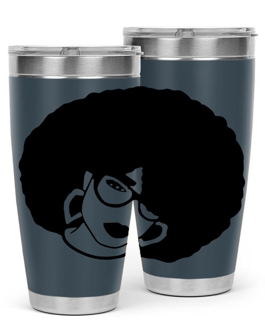 Black Women - Queen 48# Tumbler showcasing a stylish design with double wall vacuum stainless steel construction.