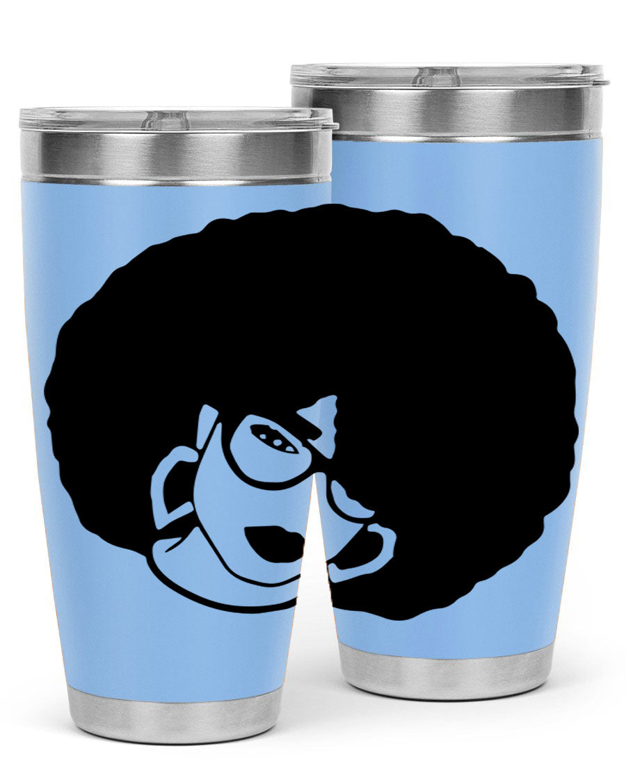 Black Women - Queen 48# Tumbler showcasing a stylish design with double wall vacuum stainless steel construction.