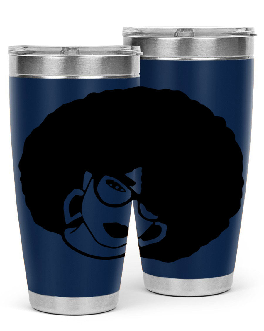 Black Women - Queen 48# Tumbler showcasing a stylish design with double wall vacuum stainless steel construction.