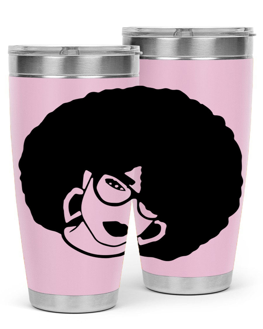 Black Women - Queen 48# Tumbler showcasing a stylish design with double wall vacuum stainless steel construction.