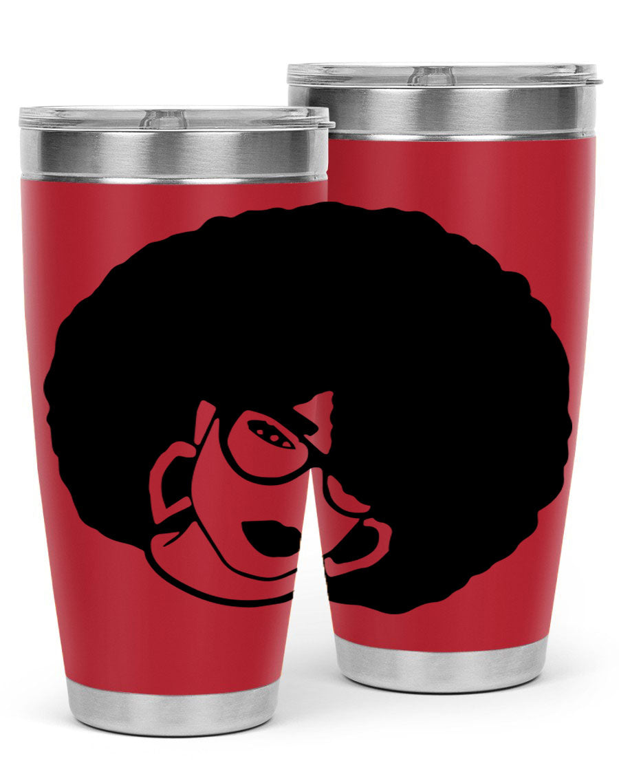 Black Women - Queen 48# Tumbler showcasing a stylish design with double wall vacuum stainless steel construction.