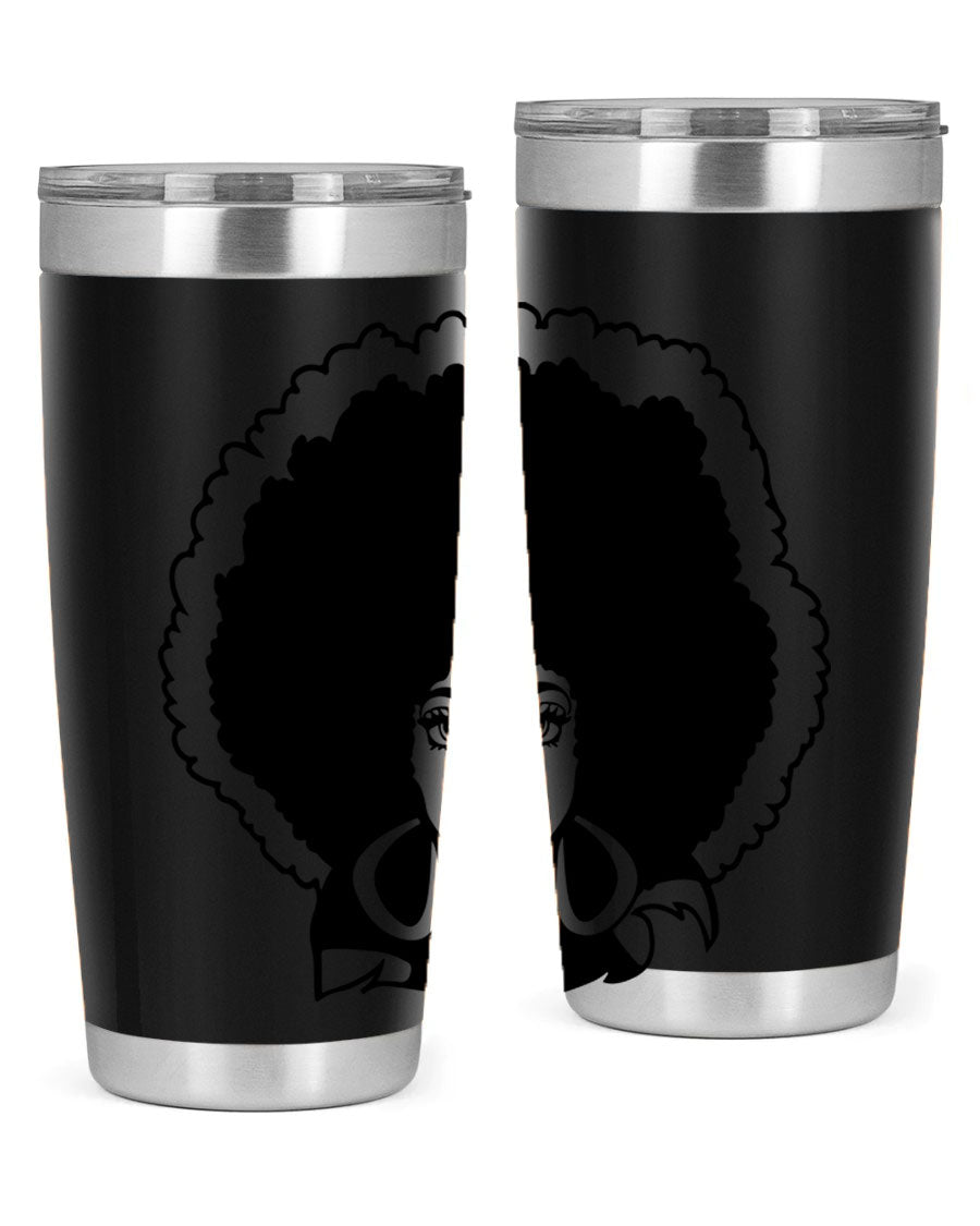 Black Women - Queen 60# Tumbler showcasing a stylish design with double wall vacuum insulation, perfect for hot and cold beverages.