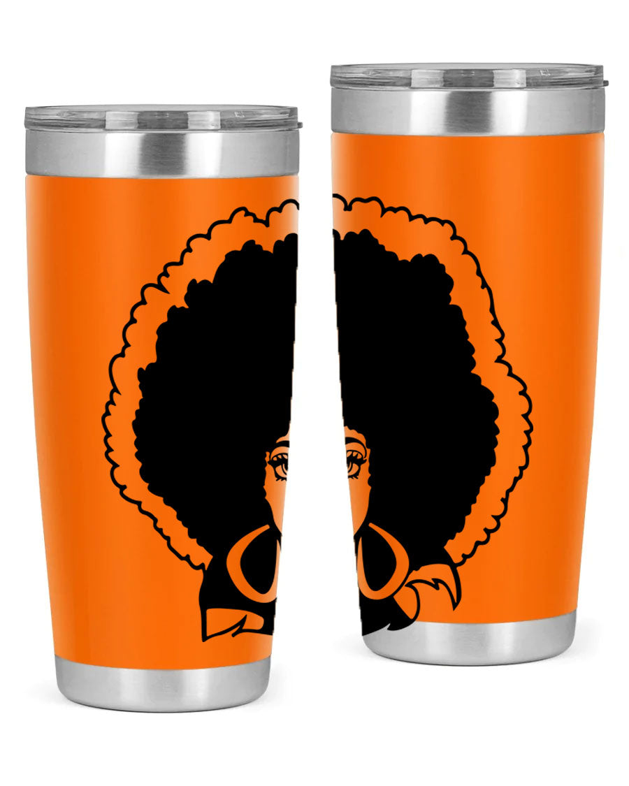 Black Women - Queen 60# Tumbler showcasing a stylish design with double wall vacuum insulation, perfect for hot and cold beverages.