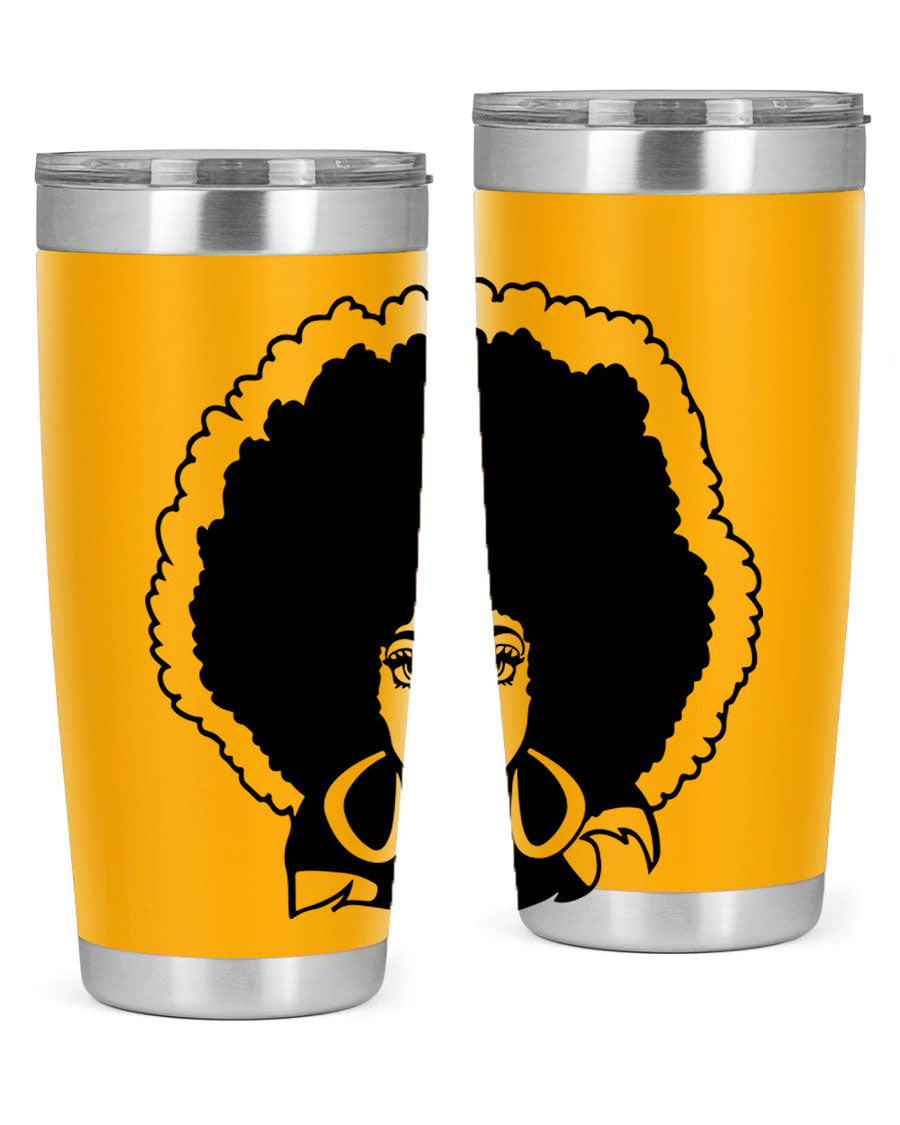 Black Women - Queen 60# Tumbler showcasing a stylish design with double wall vacuum insulation, perfect for hot and cold beverages.