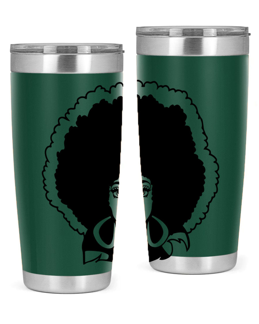 Black Women - Queen 60# Tumbler showcasing a stylish design with double wall vacuum insulation, perfect for hot and cold beverages.