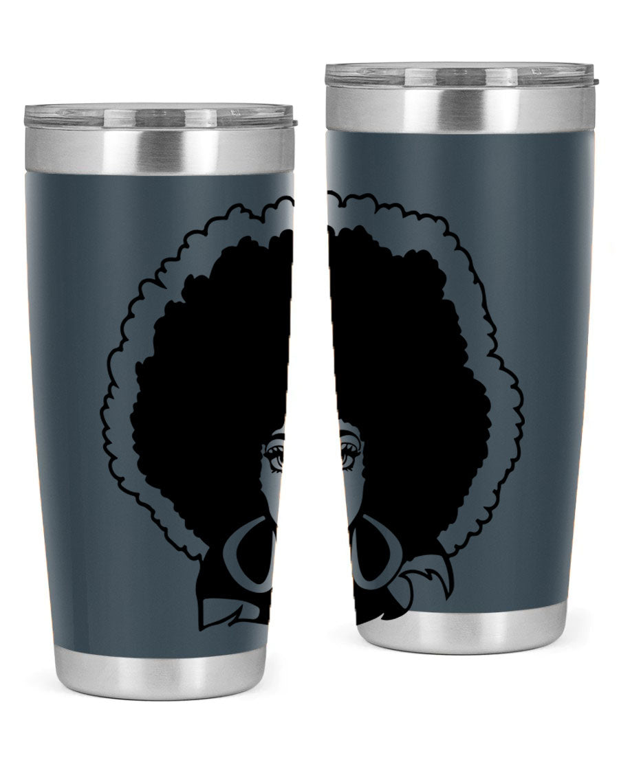 Black Women - Queen 60# Tumbler showcasing a stylish design with double wall vacuum insulation, perfect for hot and cold beverages.