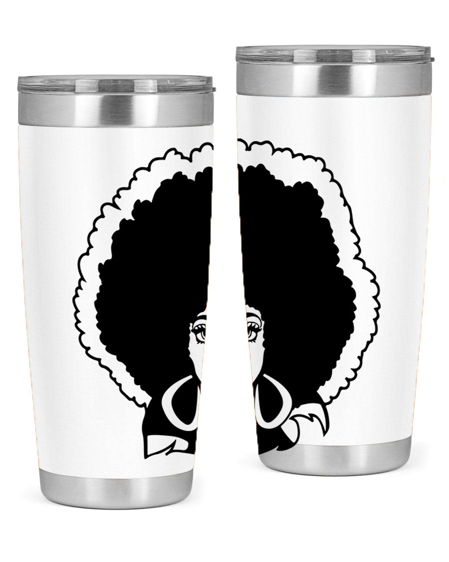 Black Women - Queen 60# Tumbler showcasing a stylish design with double wall vacuum insulation, perfect for hot and cold beverages.