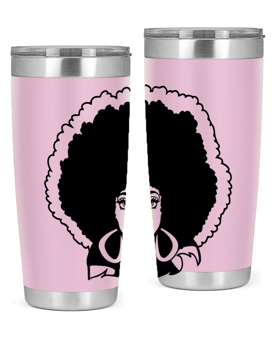 Black Women - Queen 60# Tumbler showcasing a stylish design with double wall vacuum insulation, perfect for hot and cold beverages.