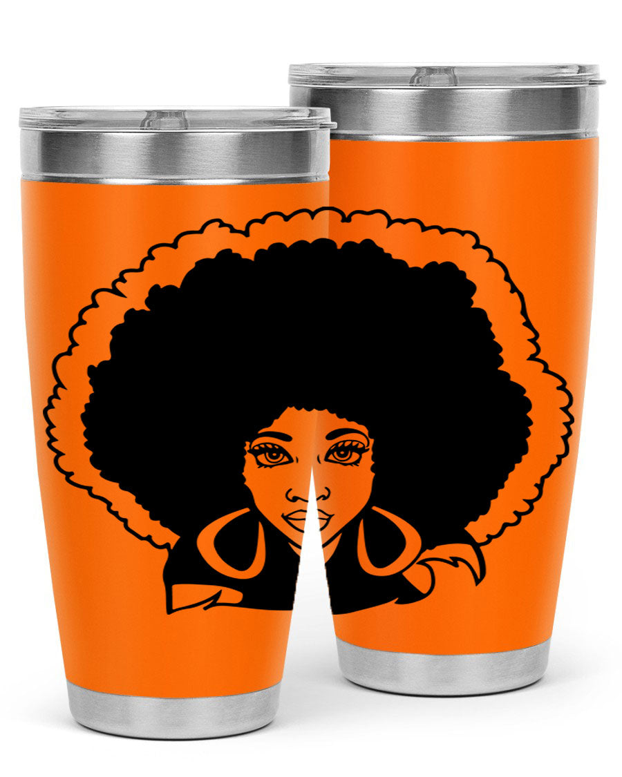 Black Women - Queen 60# Tumbler showcasing a stylish design with double wall vacuum insulation, perfect for hot and cold beverages.