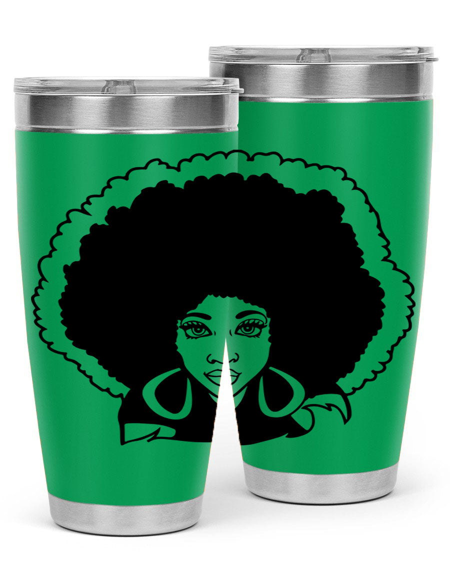 Black Women - Queen 60# Tumbler showcasing a stylish design with double wall vacuum insulation, perfect for hot and cold beverages.