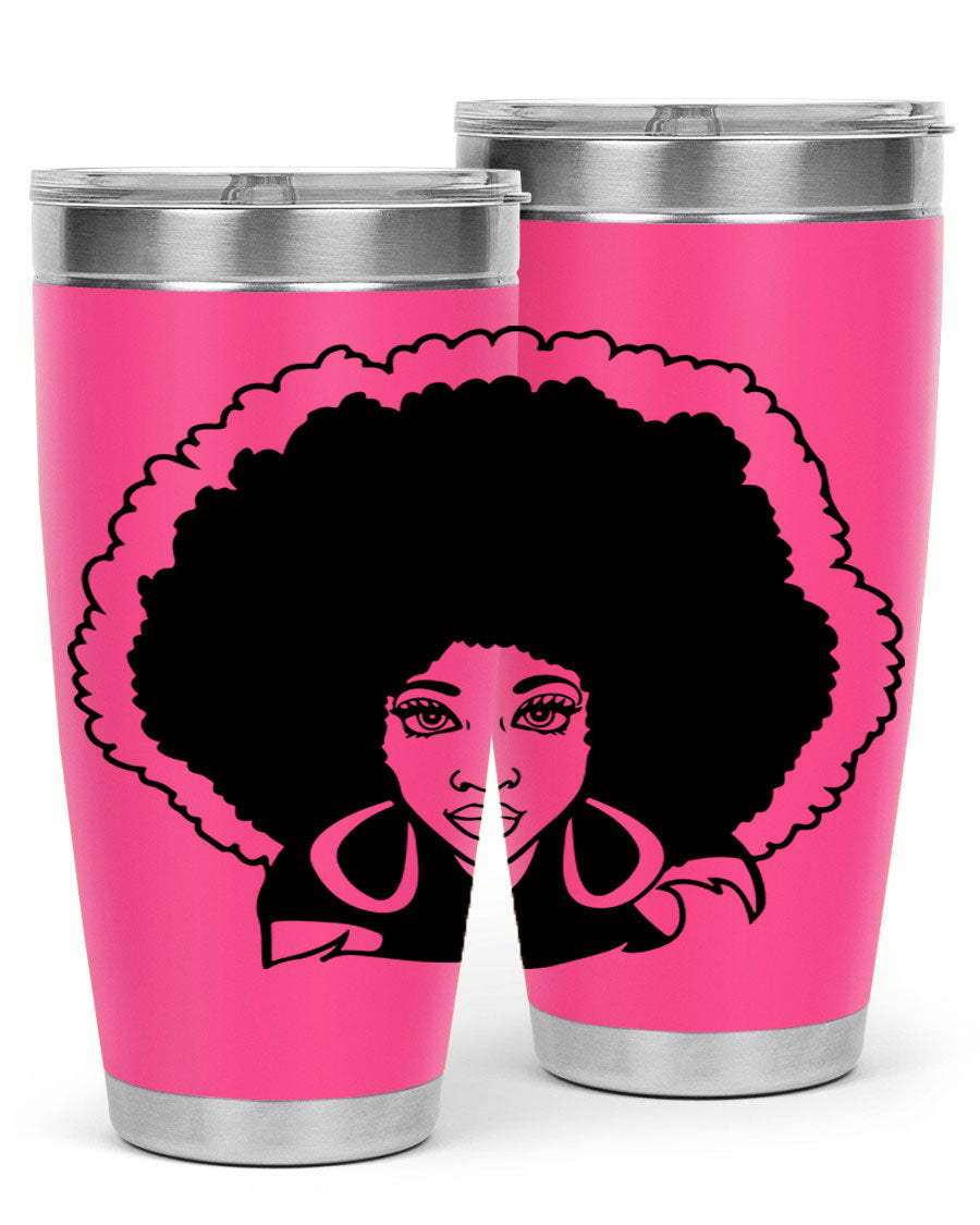 Black Women - Queen 60# Tumbler showcasing a stylish design with double wall vacuum insulation, perfect for hot and cold beverages.