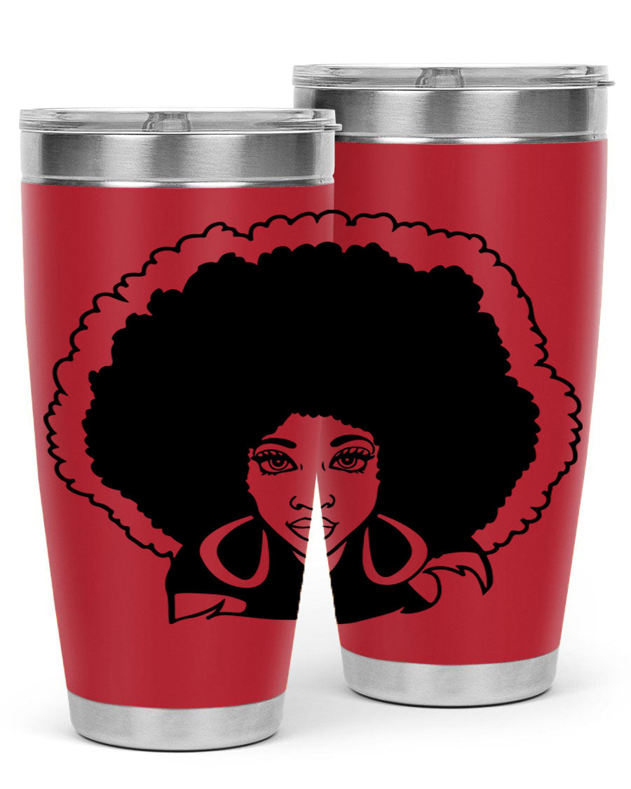 Black Women - Queen 60# Tumbler showcasing a stylish design with double wall vacuum insulation, perfect for hot and cold beverages.