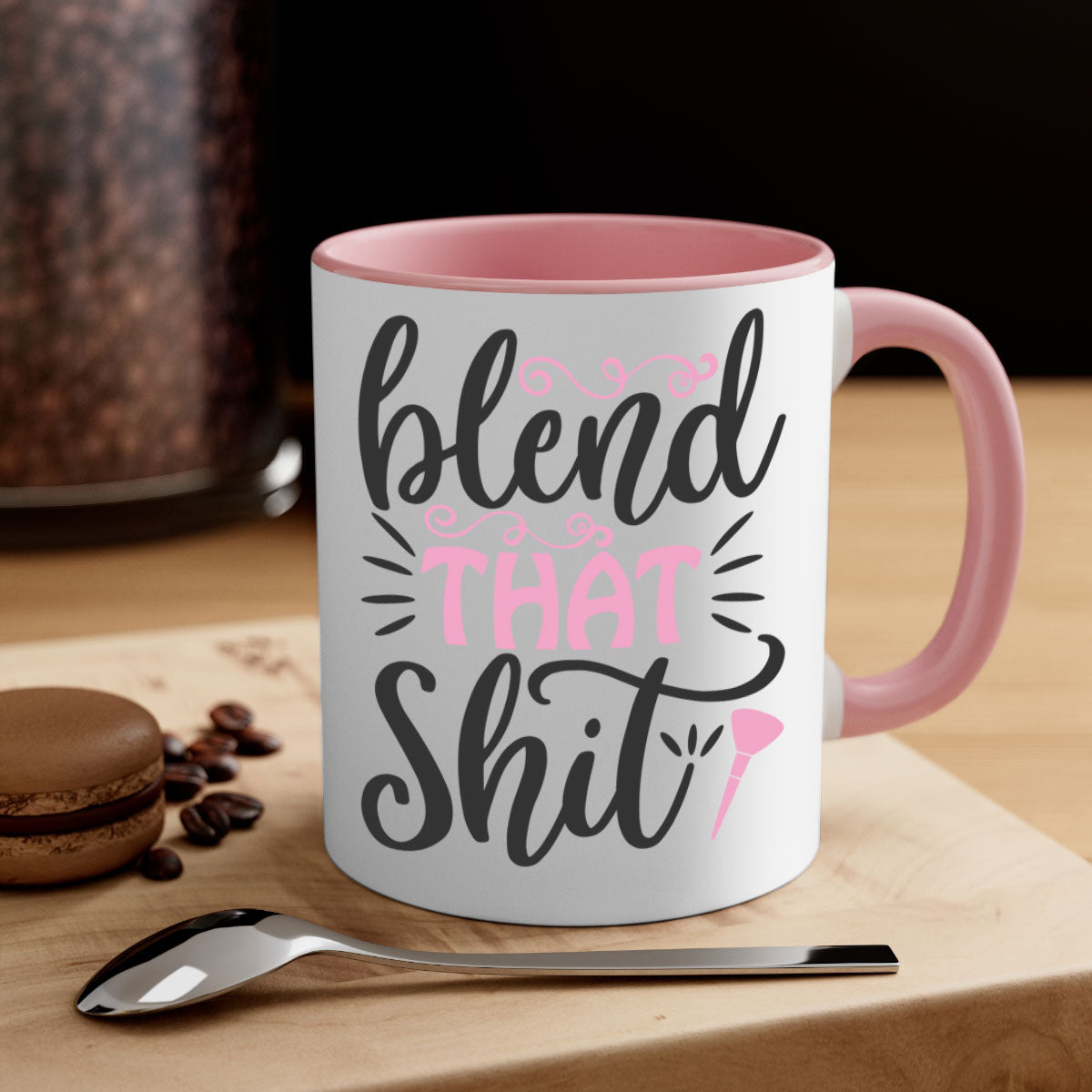 Blend that shit Style 161# Mug with colorful handle and glossy finish, available in multiple colors and sizes.