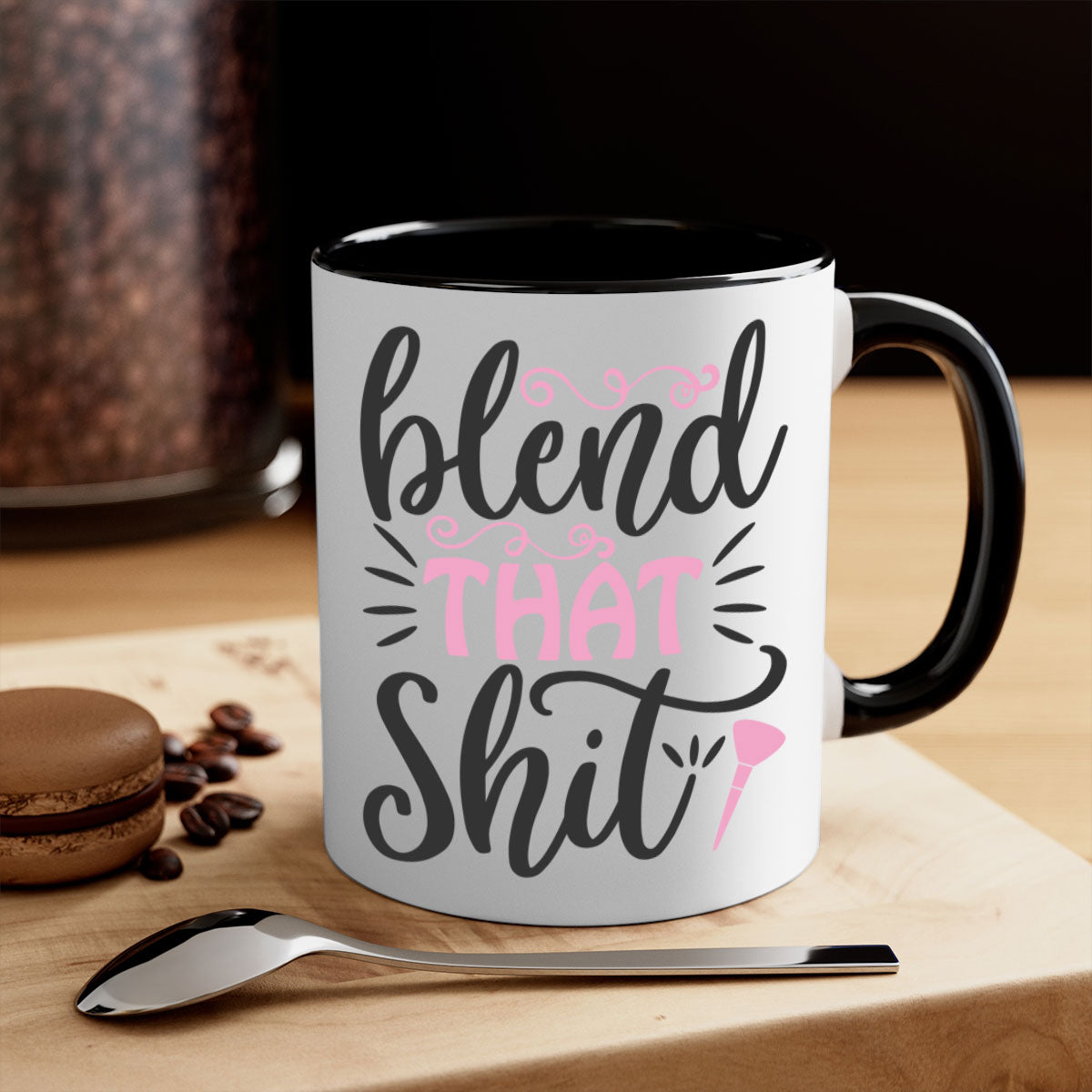 Blend that shit Style 161# Mug with colorful handle and glossy finish, available in multiple colors and sizes.