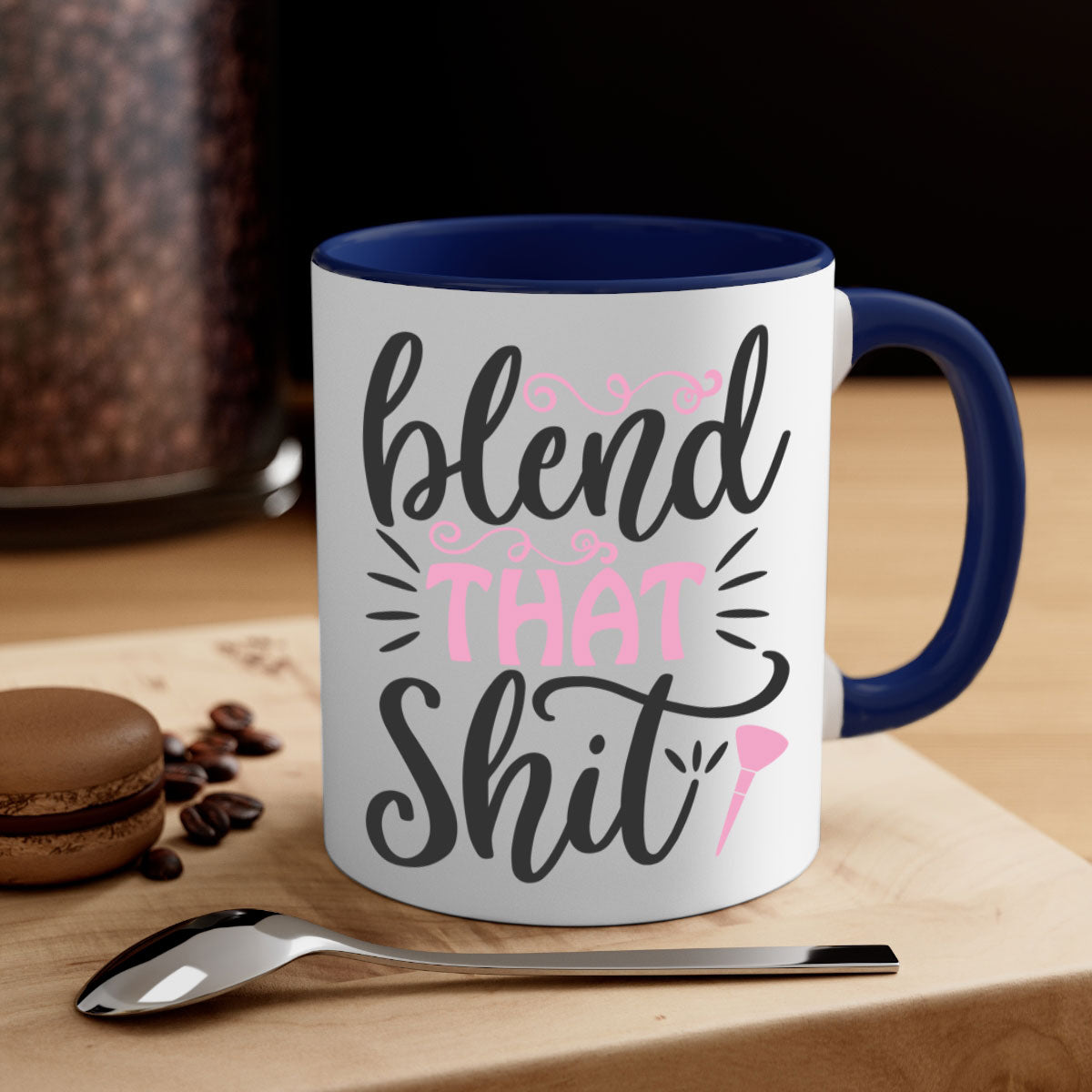 Blend that shit Style 161# Mug with colorful handle and glossy finish, available in multiple colors and sizes.