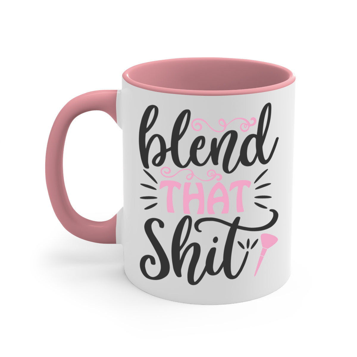 Blend that shit Style 161# Mug with colorful handle and glossy finish, available in multiple colors and sizes.