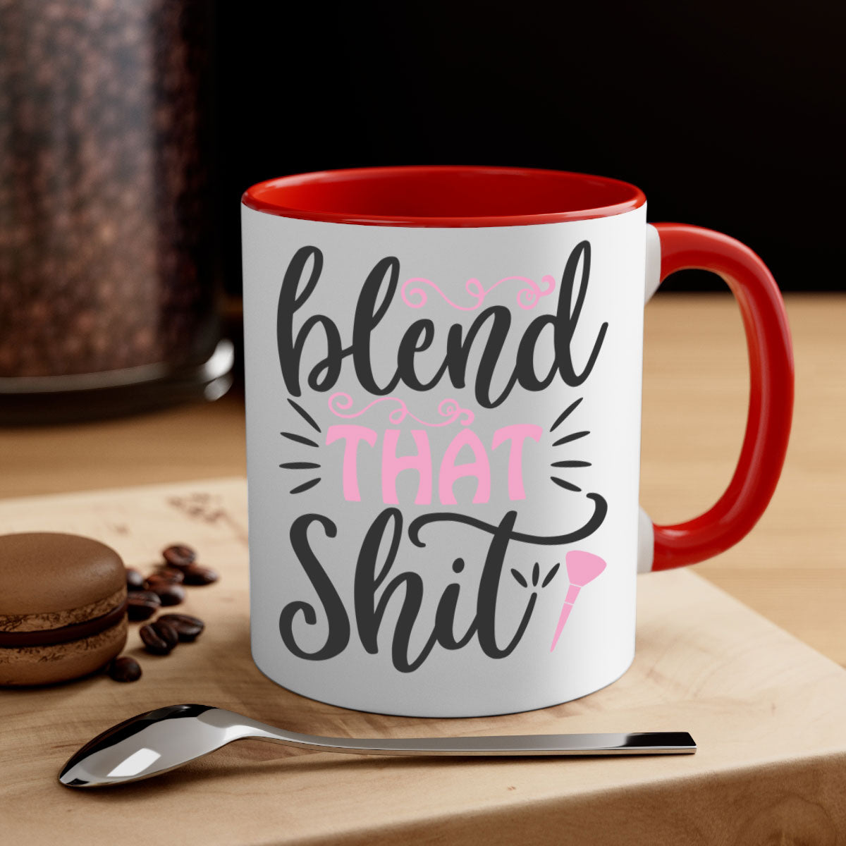 Blend that shit Style 161# Mug with colorful handle and glossy finish, available in multiple colors and sizes.