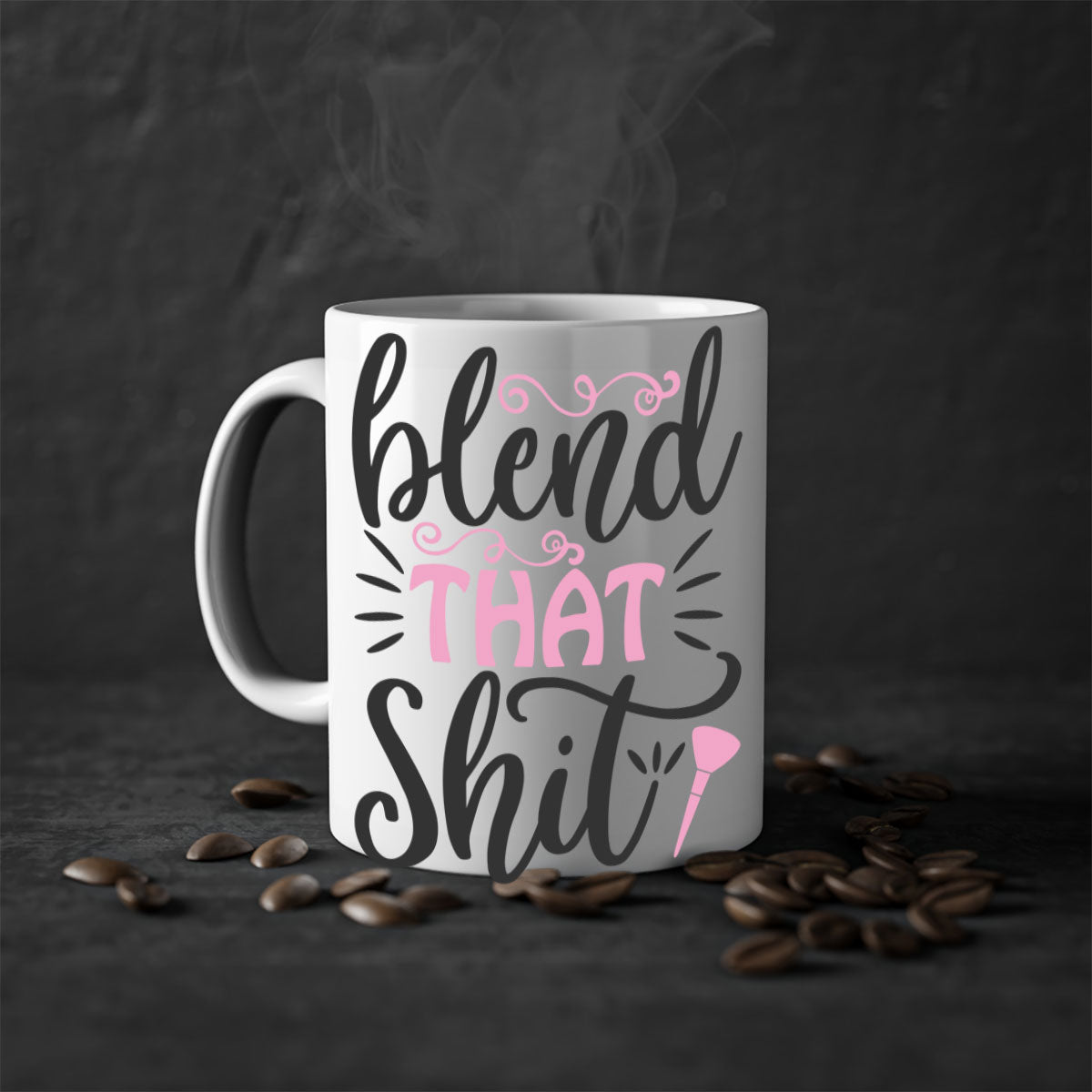 Blend that shit Style 161# Mug with colorful handle and glossy finish, available in multiple colors and sizes.