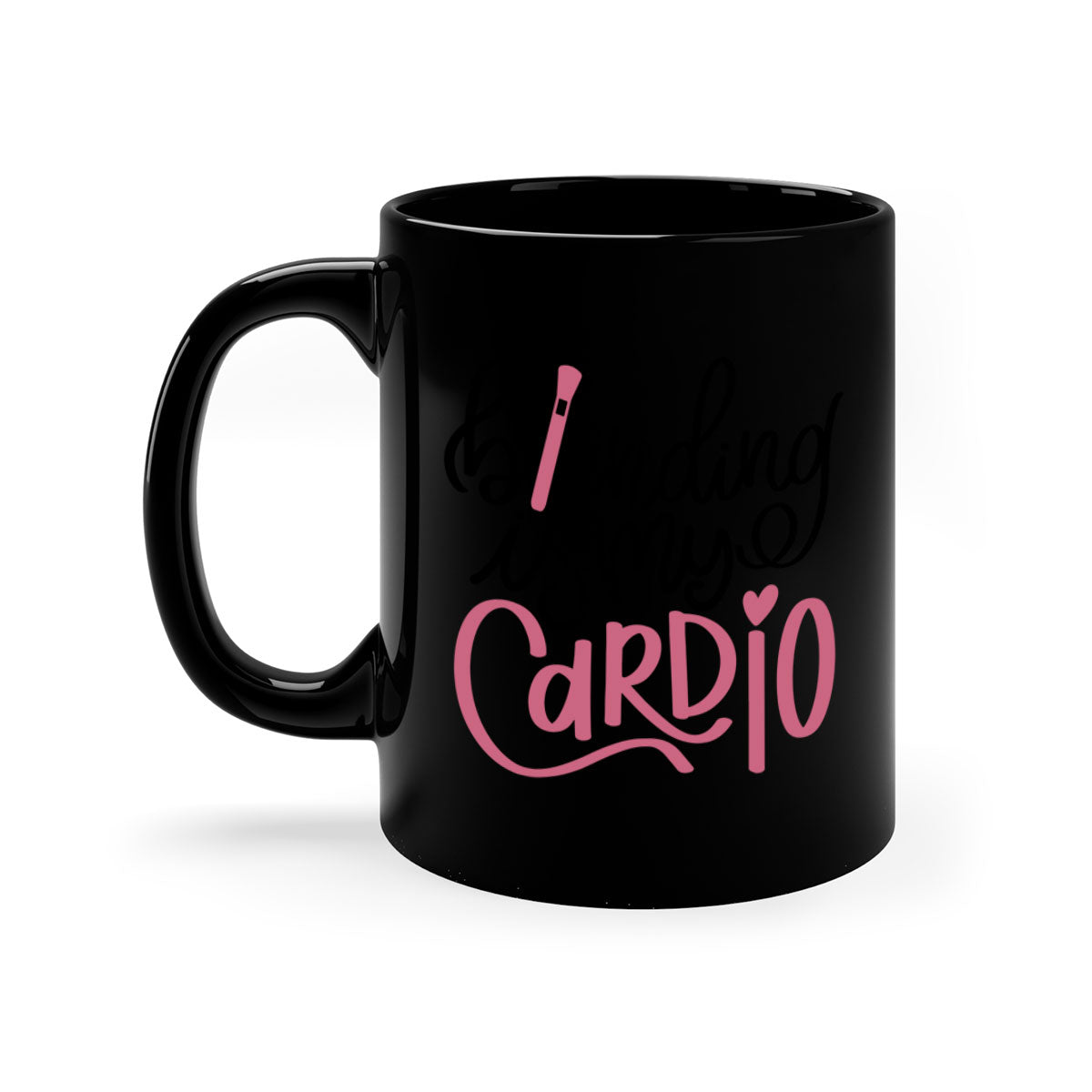 Blending is my Cardio Style 130# Mug with a glossy finish, featuring a colored handle and interior, available in multiple colors.