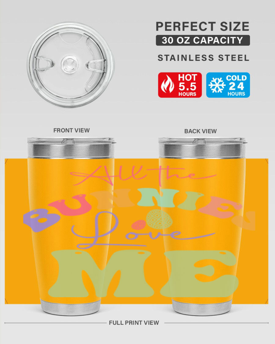 Bless Our Nest 20oz Tumbler made of stainless steel with a stylish design, perfect for hot and cold beverages.