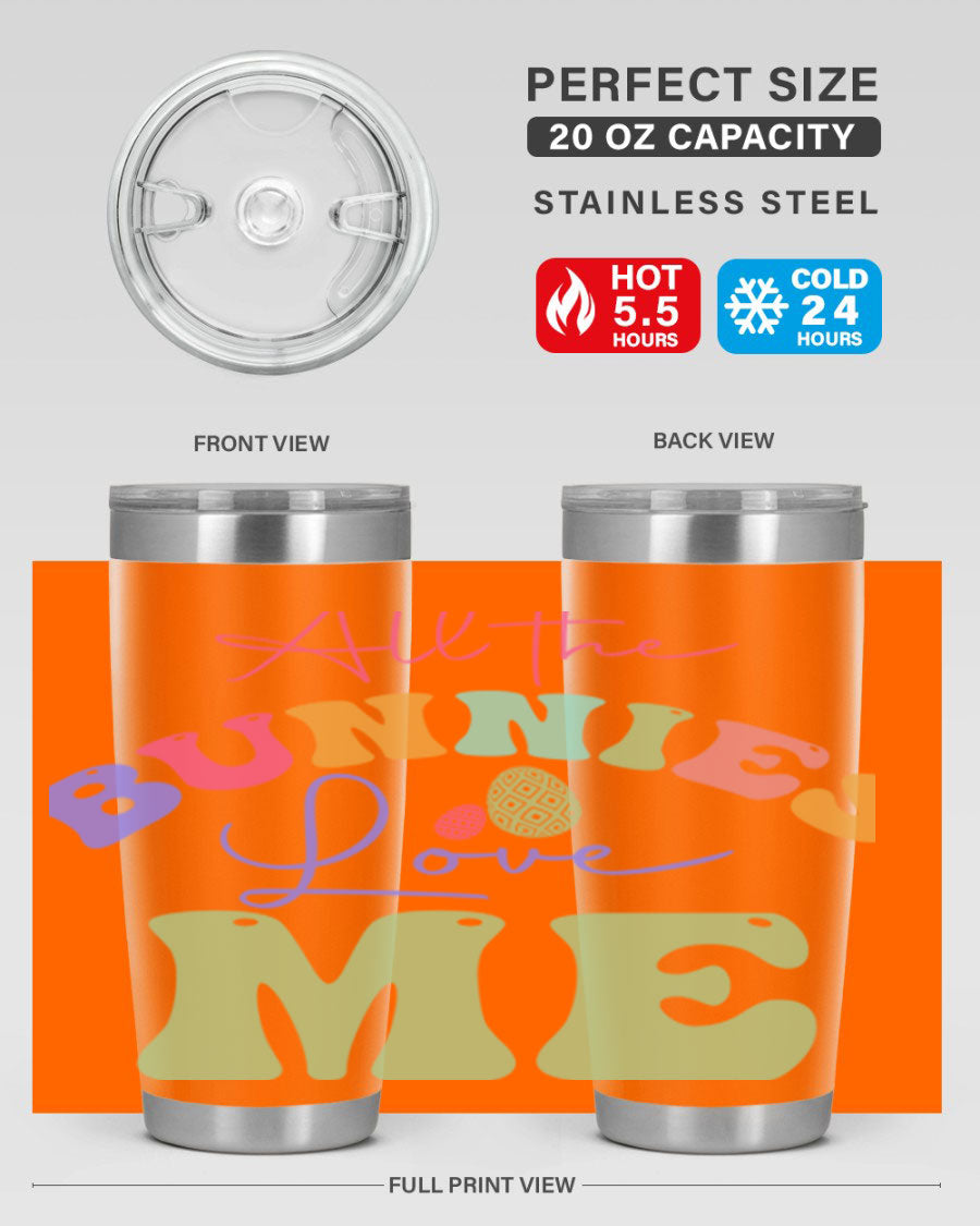 Bless Our Nest 20oz Tumbler made of stainless steel with a stylish design, perfect for hot and cold beverages.