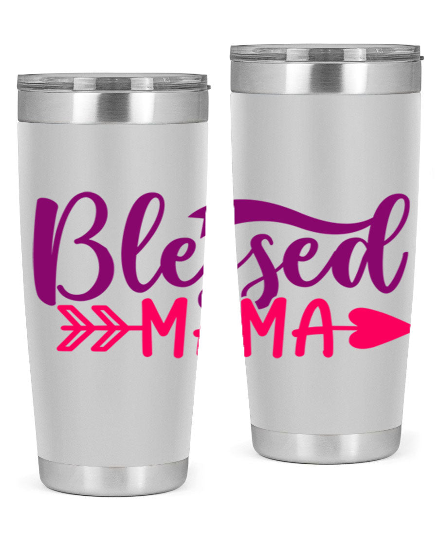 Blessed Mama Style 278# baby tumbler in stainless steel with a stylish design, perfect for hot and cold beverages.