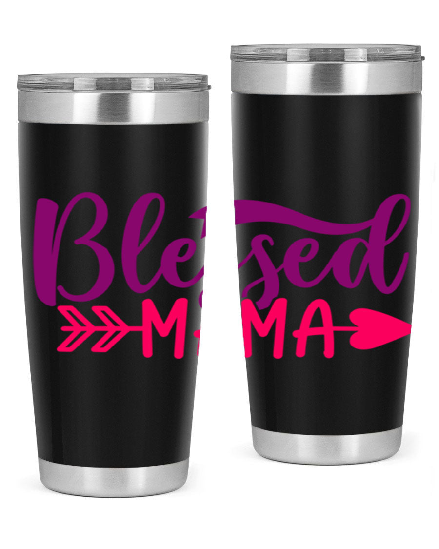 Blessed Mama Style 278# baby tumbler in stainless steel with a stylish design, perfect for hot and cold beverages.